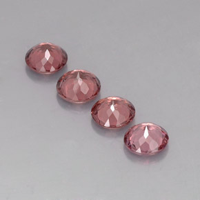 3,88 ct natürliche mehrfarbiger Malaya-Granat-Edelsteine, Rundschliff, VVS-VS