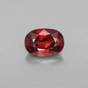1,07 ctw natürlicher orangefarbener Malaya-Granat, Oval Schliff, VS