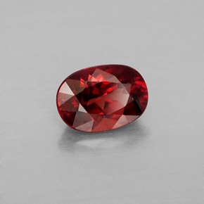 1,07 ctw natürlicher orangefarbener Malaya-Granat, Oval Schliff, VS