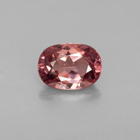 1,05 ctw natürlicher rosafarbener Malaya-Granat, Oval Schliff, VVS