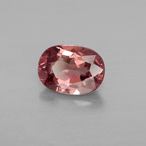 1,05 ctw natürlicher rosafarbener Malaya-Granat, Oval Schliff, VVS