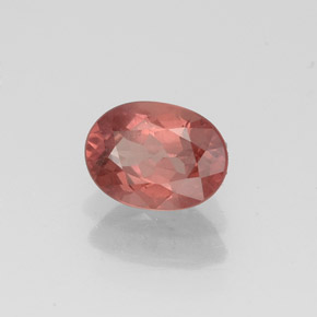 1,08 ctw natürlicher rosafarbener Malaya-Granat, Oval Schliff, VS