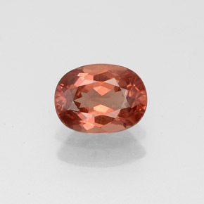 0,99 ctw natürlicher orangefarbener Malaya-Granat, Oval Schliff, VS