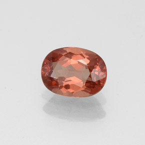 0,99 ctw natürlicher orangefarbener Malaya-Granat, Oval Schliff, VS
