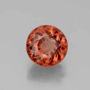 2,50 ctw natürlicher orangefarbener Malaya-Granat, Rundschliff, VS