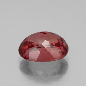 3,49 ctw natürlicher rosafarbener Malaya-Granat, Oval Schliff, VVS