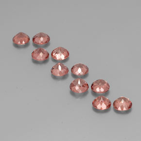 6,08 ct natürliche orangefarbener Malaya-Granat-Edelsteine, Rundschliff, VS