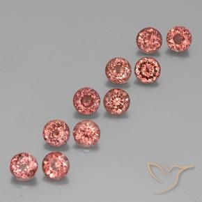 6.99 ct natürliche Mittelrosa Malaya-Granat-Edelsteine, Runden, VS