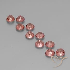 6.99 ct natürliche Mittelrosa Malaya-Granat-Edelsteine, Runden, VS