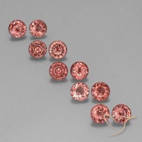 6.11ctw Natürlicher rose-rosa Malaya-Granat, Runden, VS