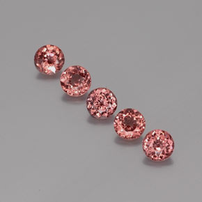 4,00 ct natürliche rosafarbener Malaya-Granat-Edelsteine, Rundschliff, VS