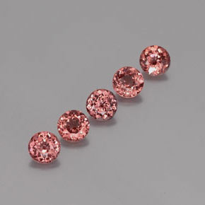 4,00 ct natürliche rosafarbener Malaya-Granat-Edelsteine, Rundschliff, VS