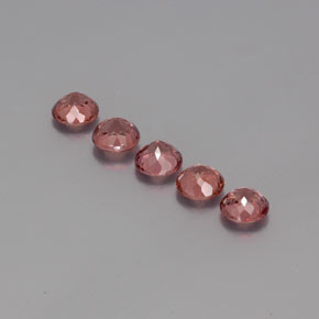4,00 ct natürliche rosafarbener Malaya-Granat-Edelsteine, Rundschliff, VS