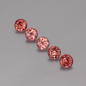 4,16 ct natürliche orangefarbener Malaya-Granat-Edelsteine, Rundschliff, VS