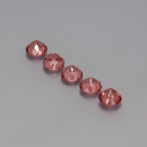 4,16 ct natürliche orangefarbener Malaya-Granat-Edelsteine, Rundschliff, VS
