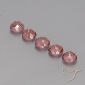 4.07 ct natürliche Dunkelrosa Malaya-Granat-Edelsteine, Runden, VS