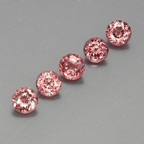 3,92 ct natürliche orangefarbener Malaya-Granat-Edelsteine, Rundschliff, VS