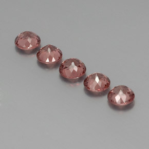 3,92 ct natürliche orangefarbener Malaya-Granat-Edelsteine, Rundschliff, VS