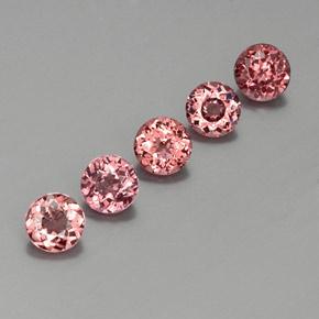 3.88 ct natürliche orange-rosa Malaya-Granat-Edelsteine, Rund Schliff, VS