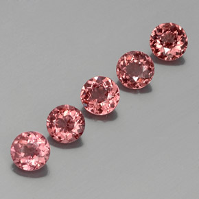  ct natürliche Rosaorange Malaya-Granat-Edelsteine, Rund Schliff, VS