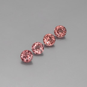 3,30 ct natürliche rosafarbener Malaya-Granat-Edelsteine, Rundschliff, VS
