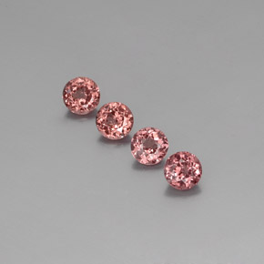 3,30 ct natürliche rosafarbener Malaya-Granat-Edelsteine, Rundschliff, VS