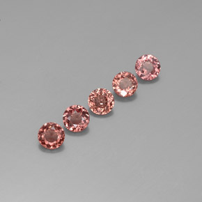 3,45 ct natürliche rosafarbener Malaya-Granat-Edelsteine, Rundschliff, VS