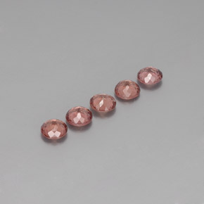 3,45 ct natürliche rosafarbener Malaya-Granat-Edelsteine, Rundschliff, VS