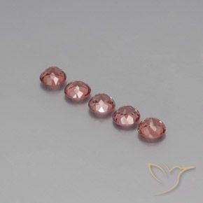 4.38 ct natürliche rose-rosa Malaya-Granat-Edelsteine, Runden, VS
