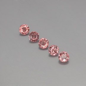 2,95 ct natürliche rosafarbener Malaya-Granat-Edelsteine, Rundschliff, VS