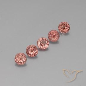 4.49 ct natürliche Mittelrosa Malaya-Granat-Edelsteine, Runden, VS