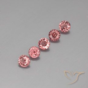 4.05 ct natürliche Mittelrosa Malaya-Granat-Edelsteine, Runden, VS