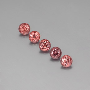 4,47 ct natürliche orangefarbener Malaya-Granat-Edelsteine, Rundschliff, VS