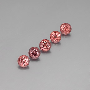 4,47 ct natürliche orangefarbener Malaya-Granat-Edelsteine, Rundschliff, VS