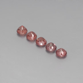 4,47 ct natürliche orangefarbener Malaya-Granat-Edelsteine, Rundschliff, VS