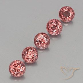 4.32 ct natürliche Himbeerrosa Malaya-Granat-Edelsteine, Runden, VS