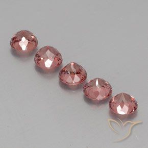 4.32 ct natürliche Himbeerrosa Malaya-Granat-Edelsteine, Runden, VS