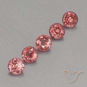 4.06 ct natürliche Himbeerrosa Malaya-Granat-Edelsteine, Runden, VS