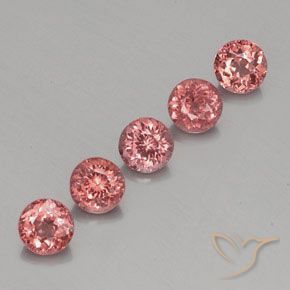 4.26 ct natürliche rose-rosa Malaya-Granat-Edelsteine, Runden, VS