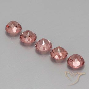 4.26 ct natürliche rose-rosa Malaya-Granat-Edelsteine, Runden, VS