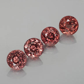 4,17 ct natürliche rosafarbener Malaya-Granat-Edelsteine, Rundschliff, VS