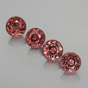 4,17 ct natürliche rosafarbener Malaya-Granat-Edelsteine, Rundschliff, VS