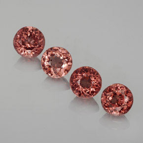3,47 ct natürliche roter Malaya-Granat-Edelsteine, Rundschliff, VS