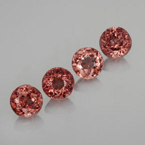 3,47 ct natürliche roter Malaya-Granat-Edelsteine, Rundschliff, VS