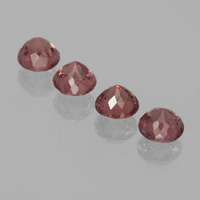 3.23 ct natürliche Rosaig-rose Malaya-Granat-Edelsteine, Rund Schliff, VS