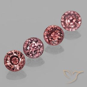 3.21 ct natürliche tiefrosa Malaya-Granat-Edelsteine, Runden, VS