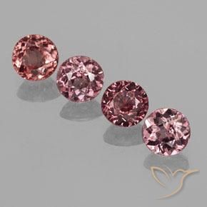 3.05 ct natürliche tiefrosa Malaya-Granat-Edelsteine, Runden, VS