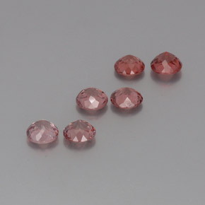 3,88 ct natürliche rosafarbener Malaya-Granat-Edelsteine, Rundschliff, VS