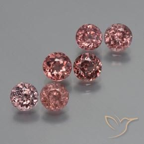 4.57 ct natürliche tiefrosa Malaya-Granat-Edelsteine, Runden, VS