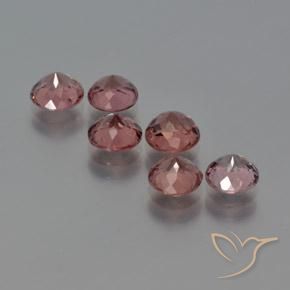 4.57 ct natürliche tiefrosa Malaya-Granat-Edelsteine, Runden, VS
